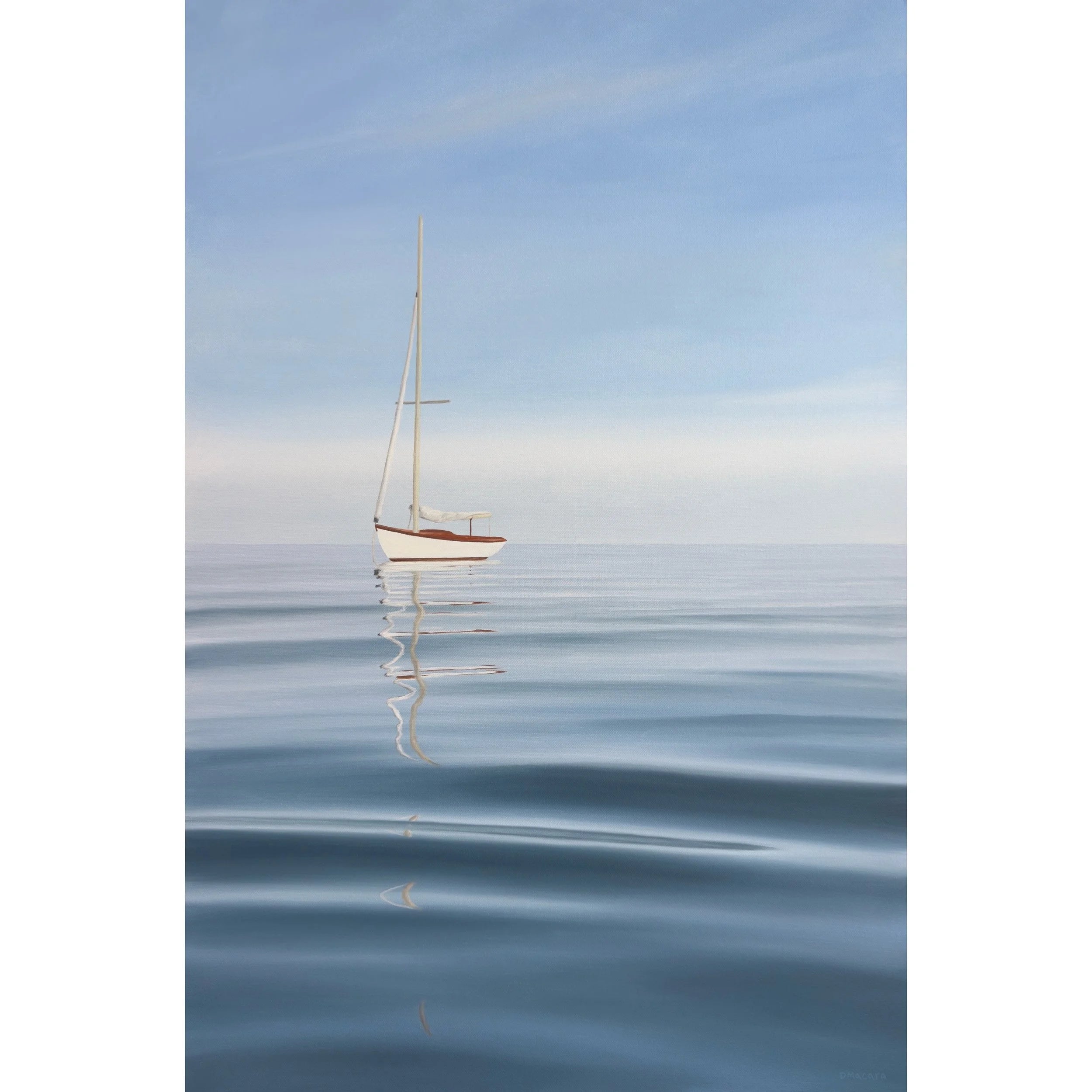 Anchored Sailboat