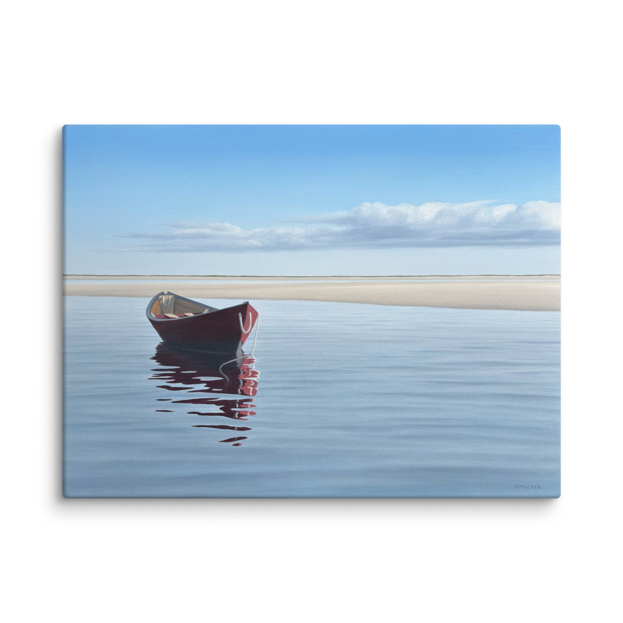 Dory In The Cove Canvas Print