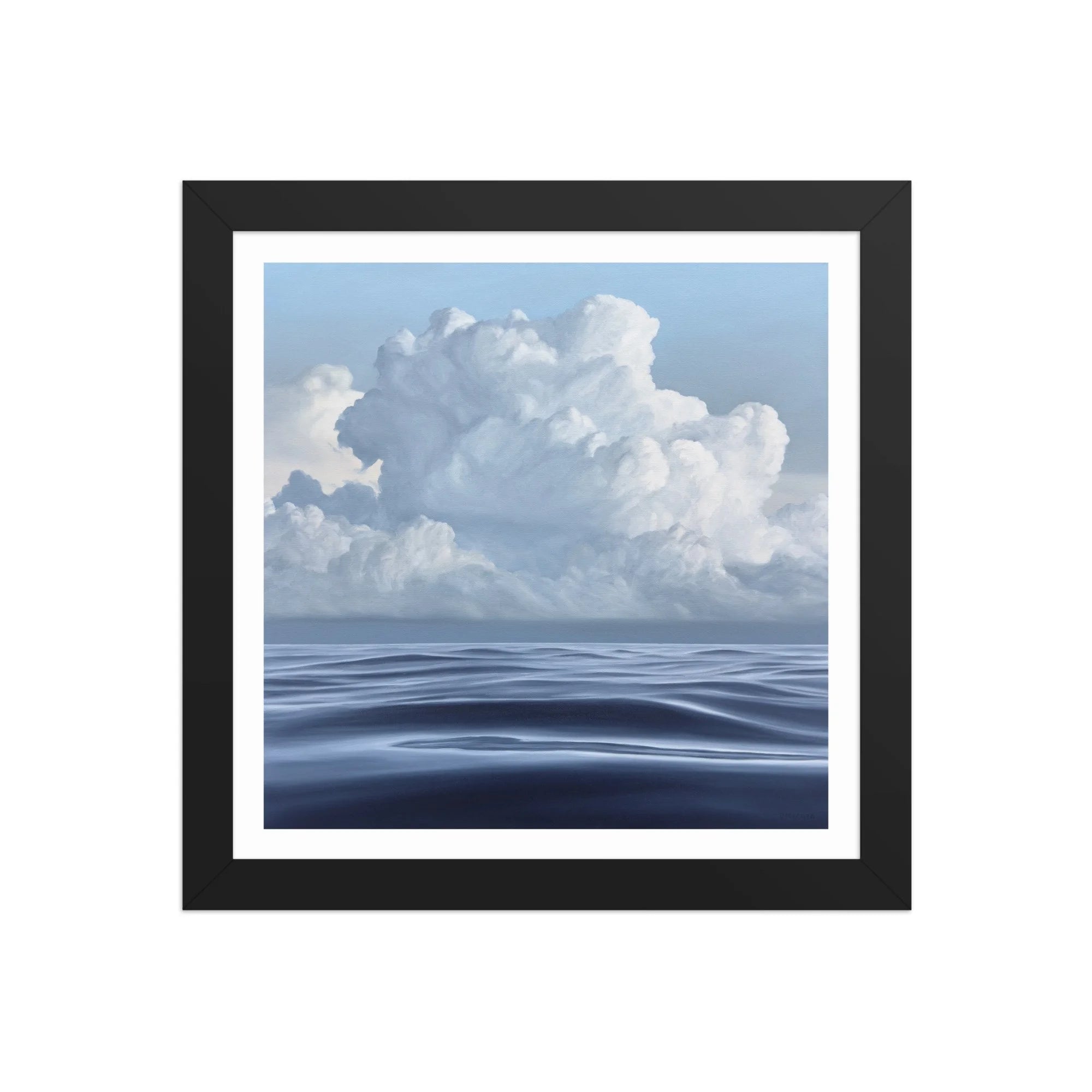 Cloudy Morning Framed Paper Print