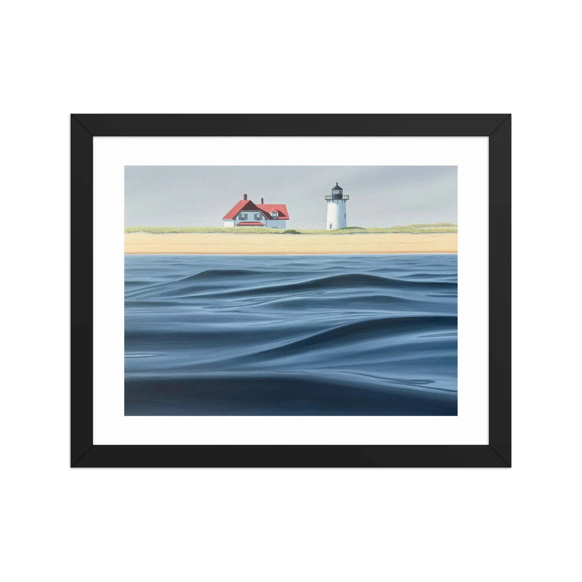 Race Point Waves Framed Paper Print