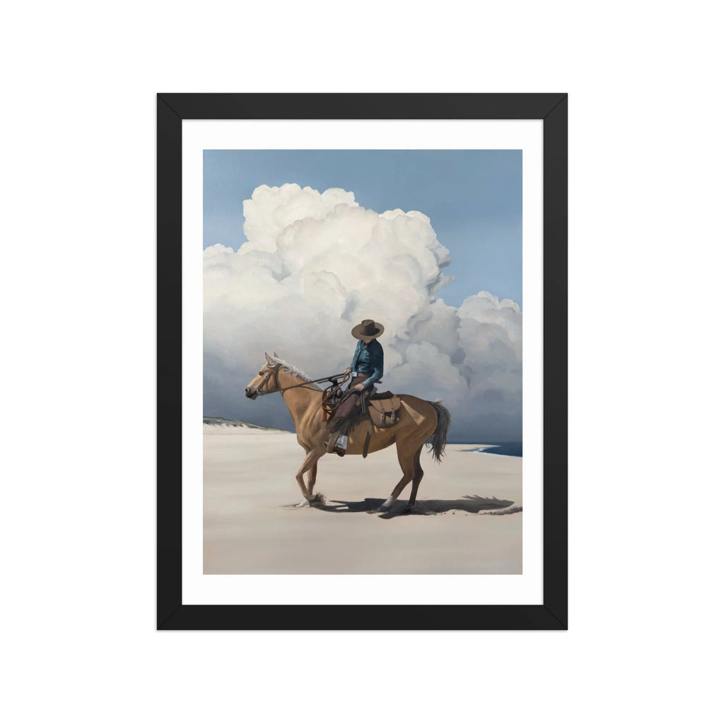 Storm Over The Back Shore Framed Paper Print