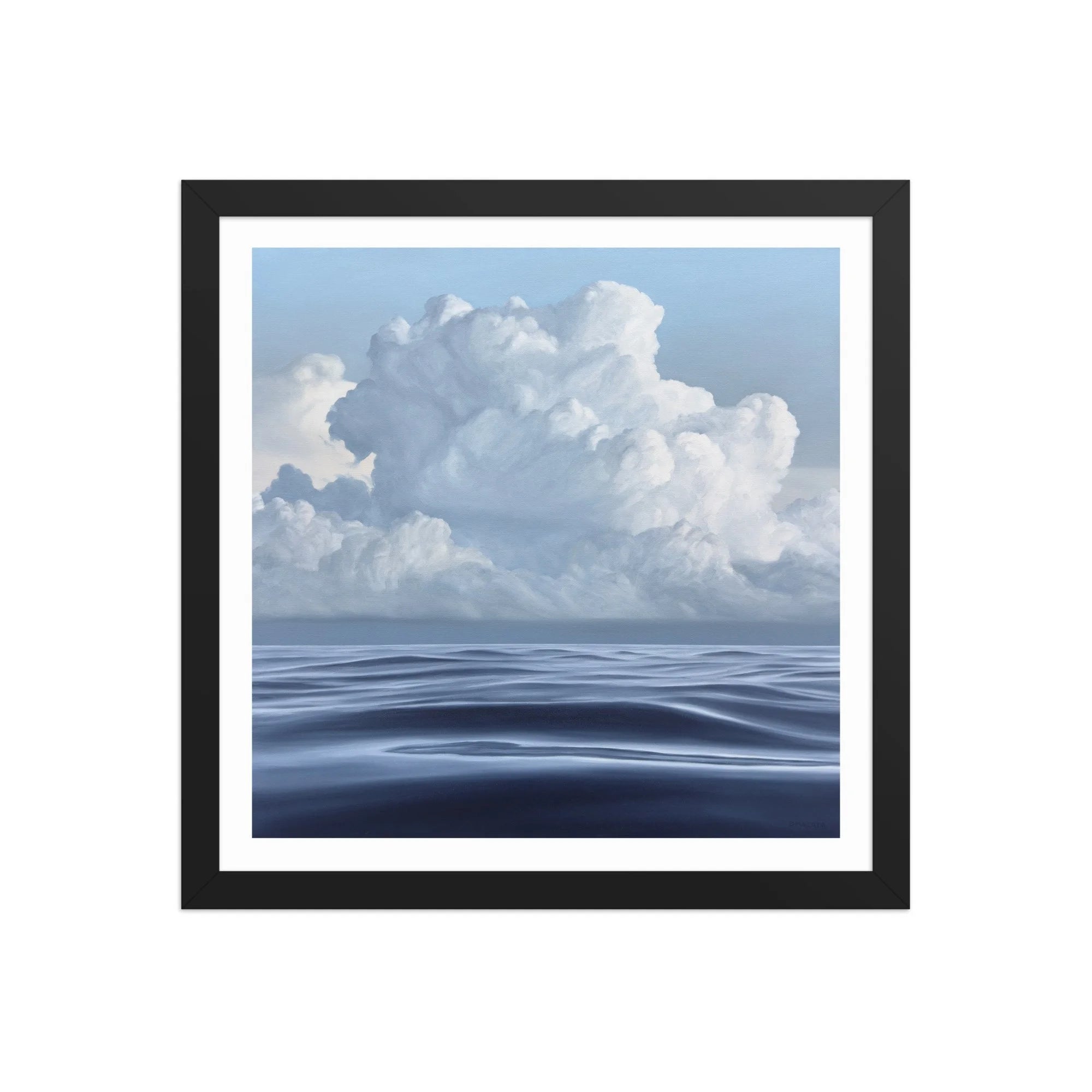 Cloudy Morning Framed Paper Print