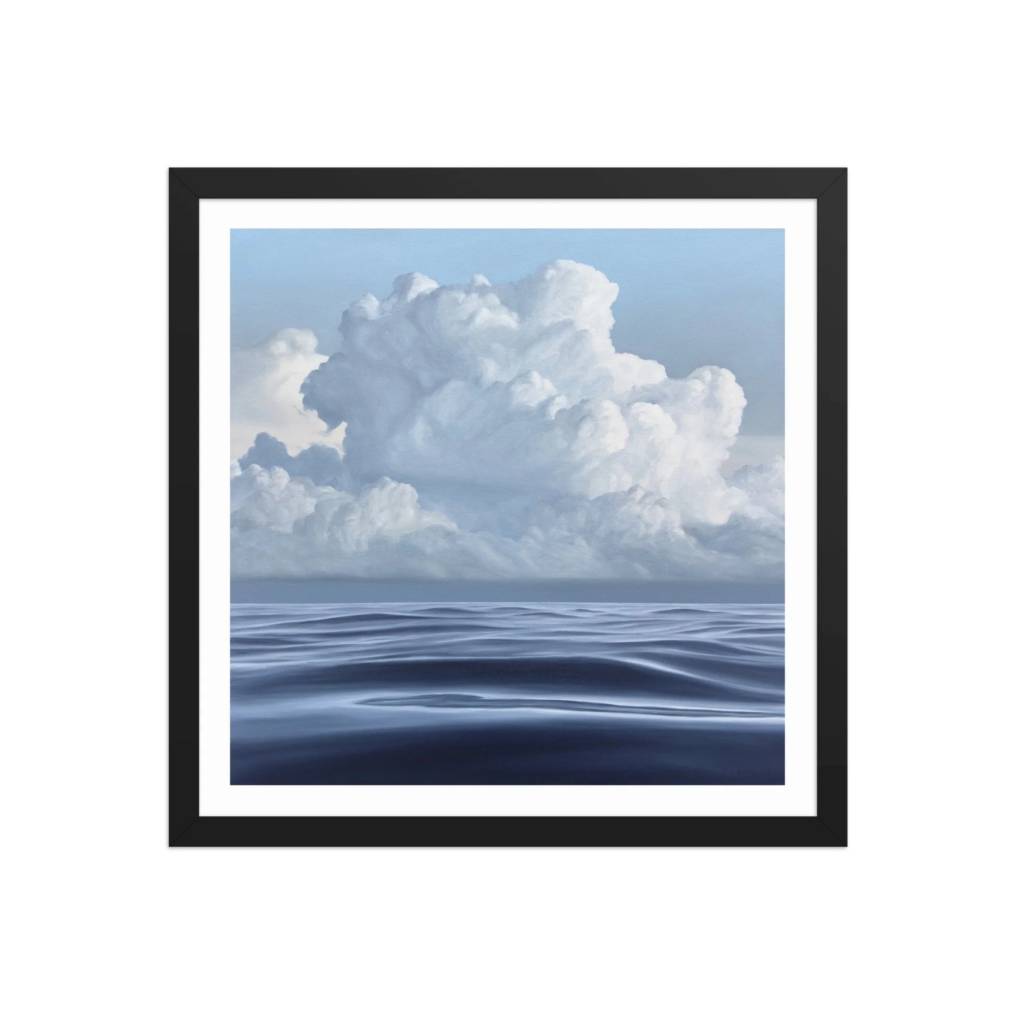 Cloudy Morning Framed Paper Print