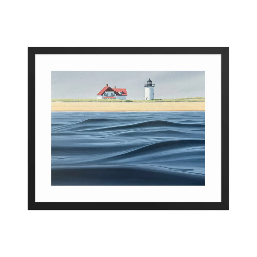 Race Point Waves Framed Paper Print