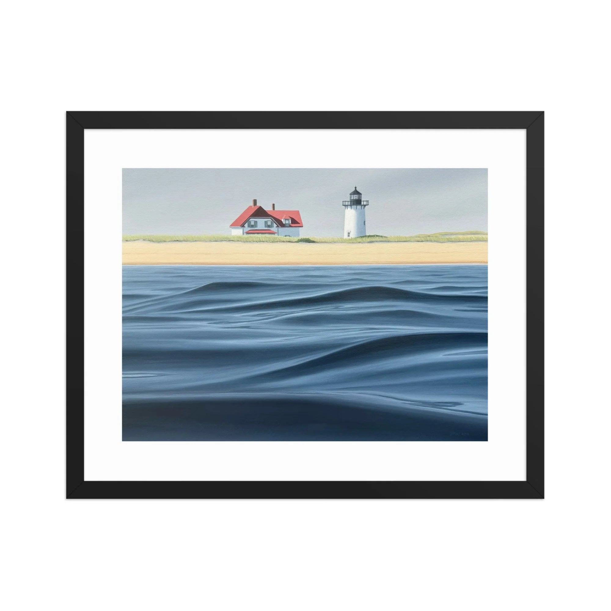 Race Point Waves Framed Paper Print