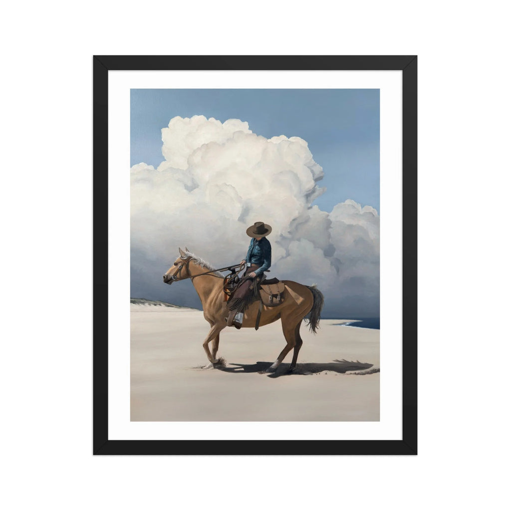 Storm Over The Back Shore Framed Paper Print