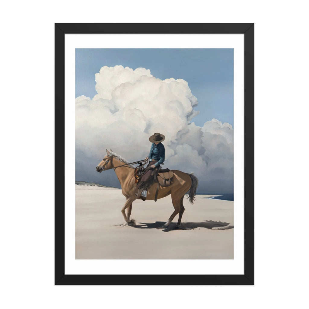 Storm Over The Back Shore Framed Paper Print