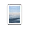 Anchored Sailboat Framed Paper Print