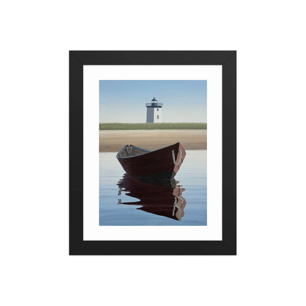 Red Dory Framed Paper Print