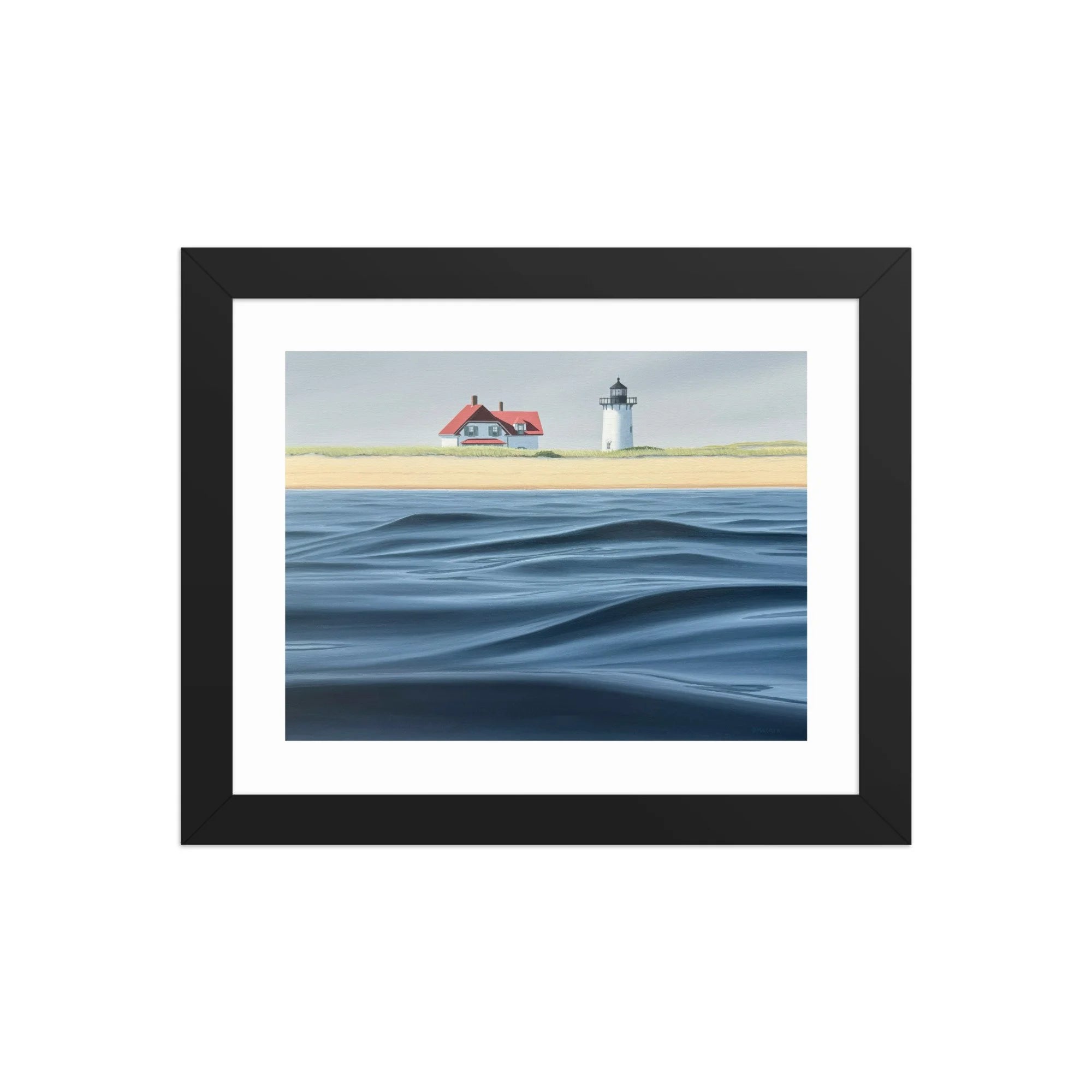Race Point Waves Framed Paper Print