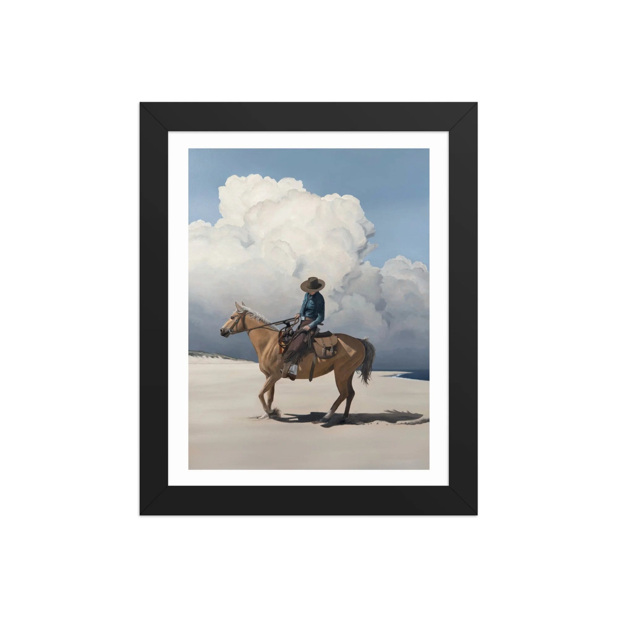 Storm Over The Back Shore Framed Paper Print