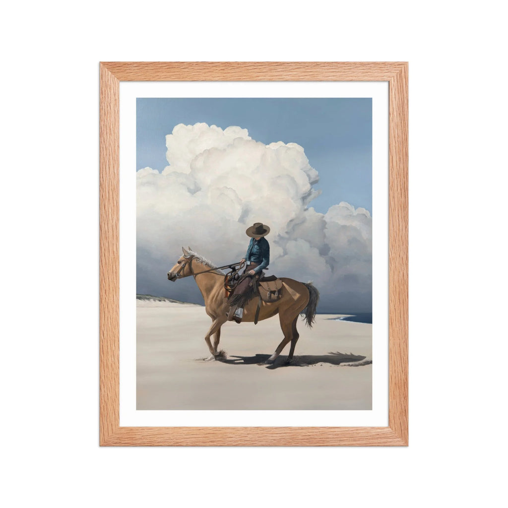 Storm Over The Back Shore Framed Paper Print