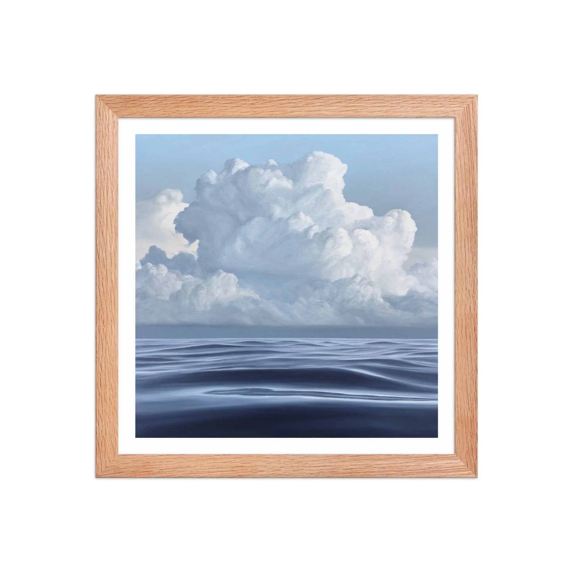 Cloudy Morning Framed Paper Print