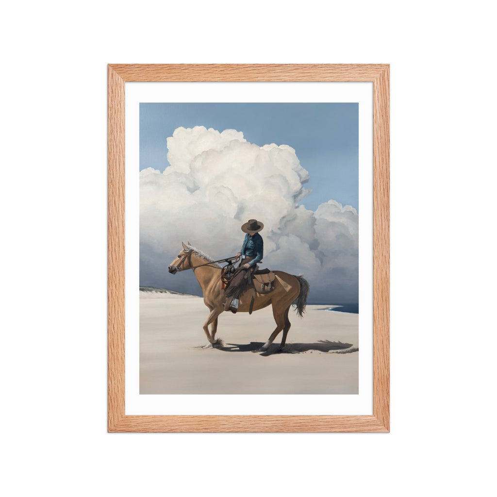 Storm Over The Back Shore Framed Paper Print
