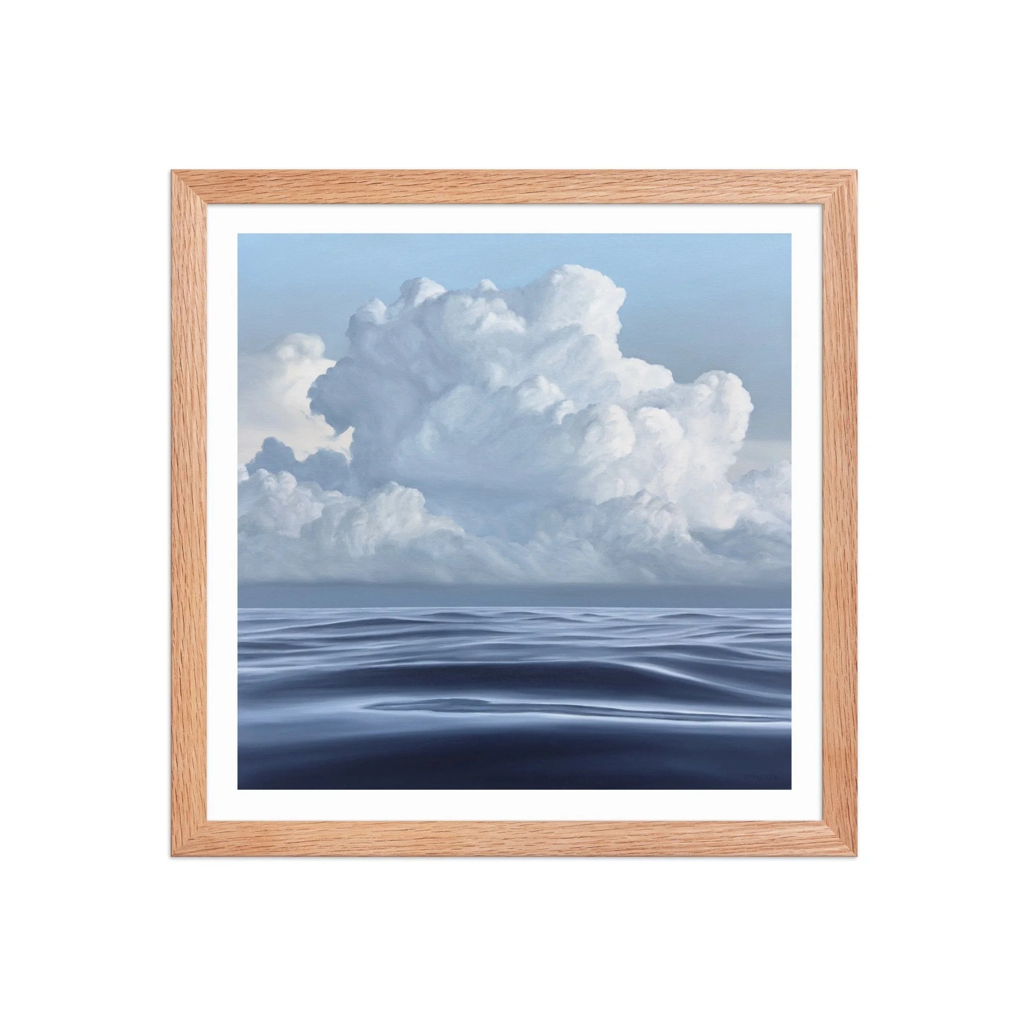 Cloudy Morning Framed Paper Print