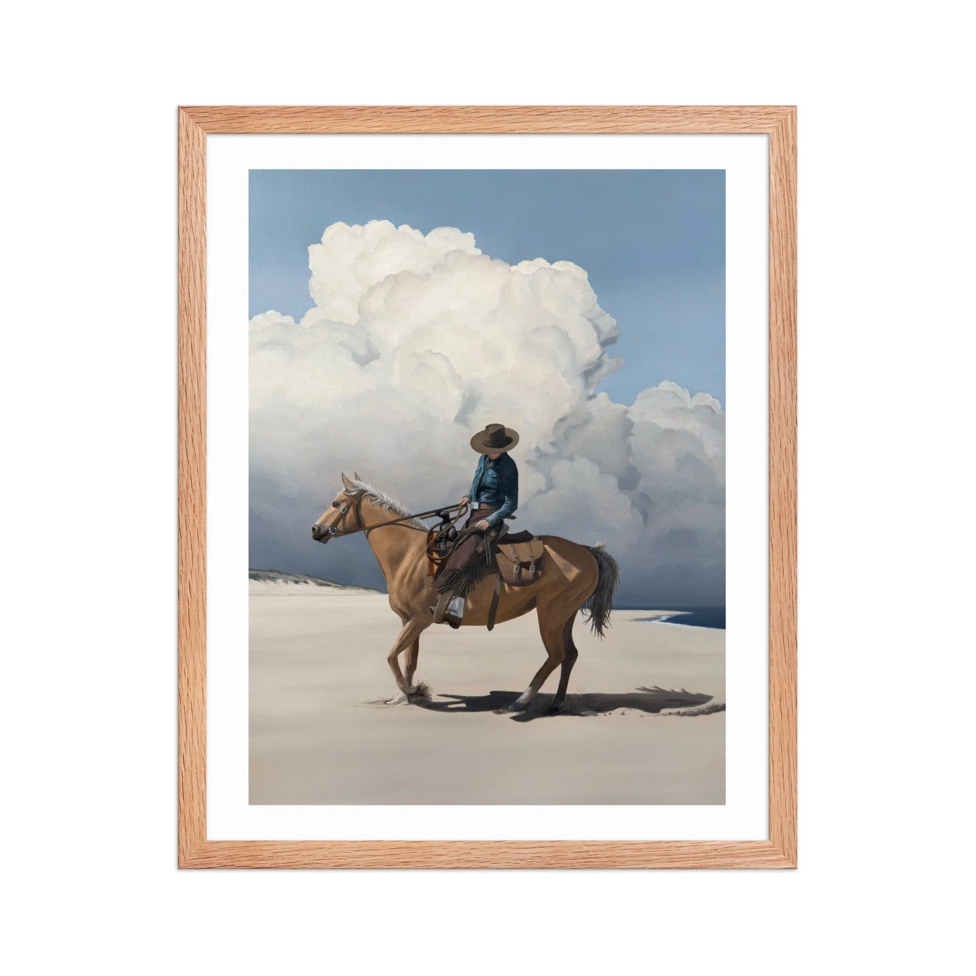 Storm Over The Back Shore Framed Paper Print