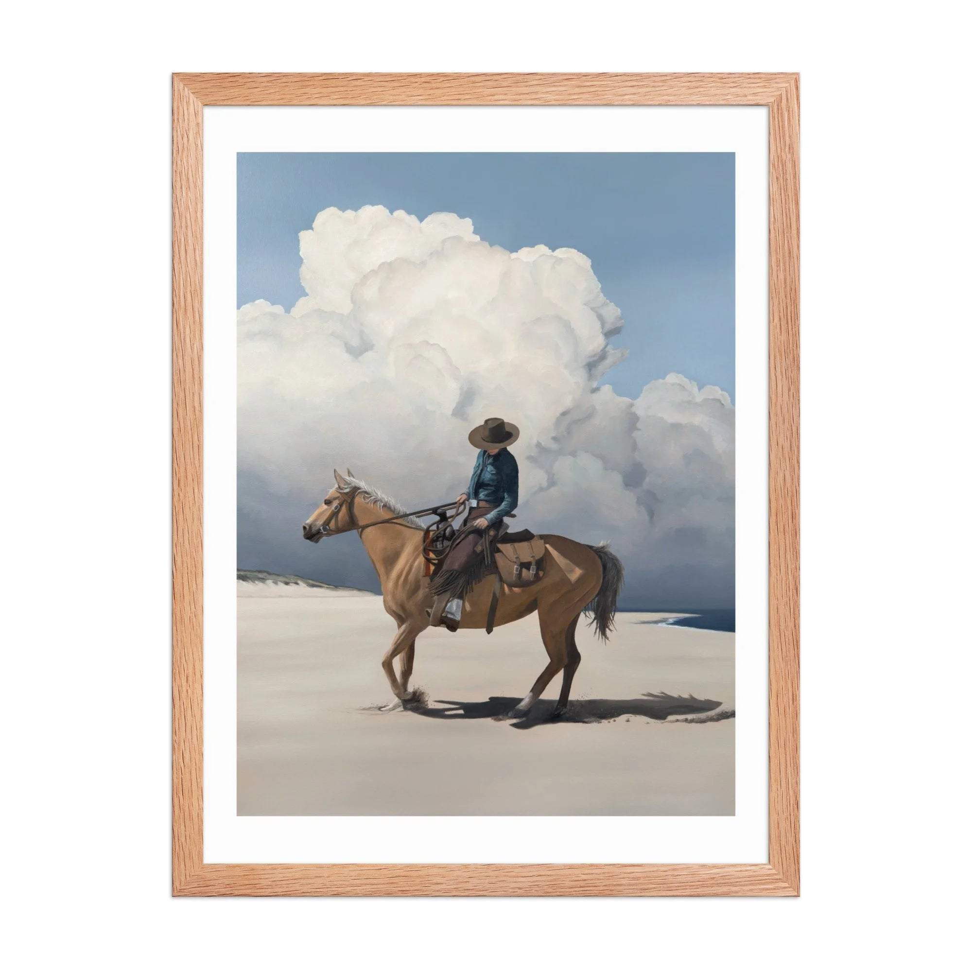 Storm Over The Back Shore Framed Paper Print