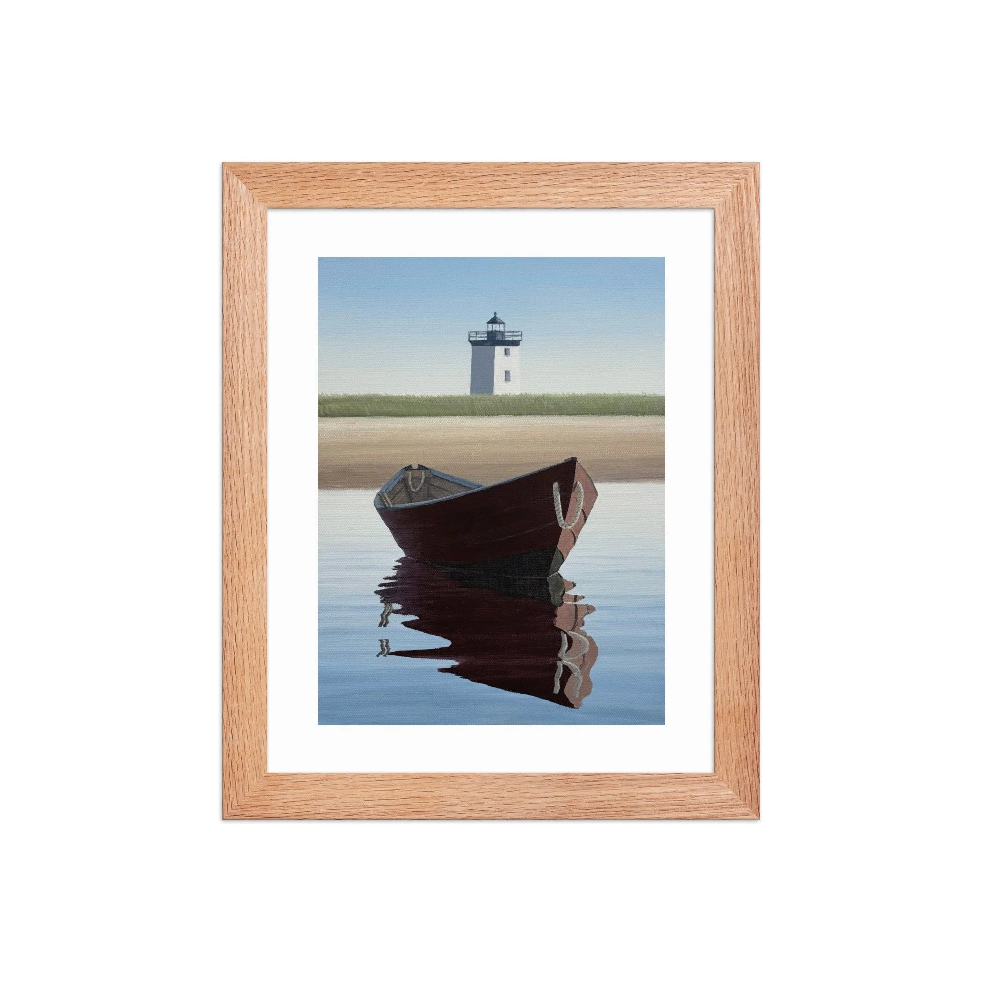 Red Dory Framed Paper Print