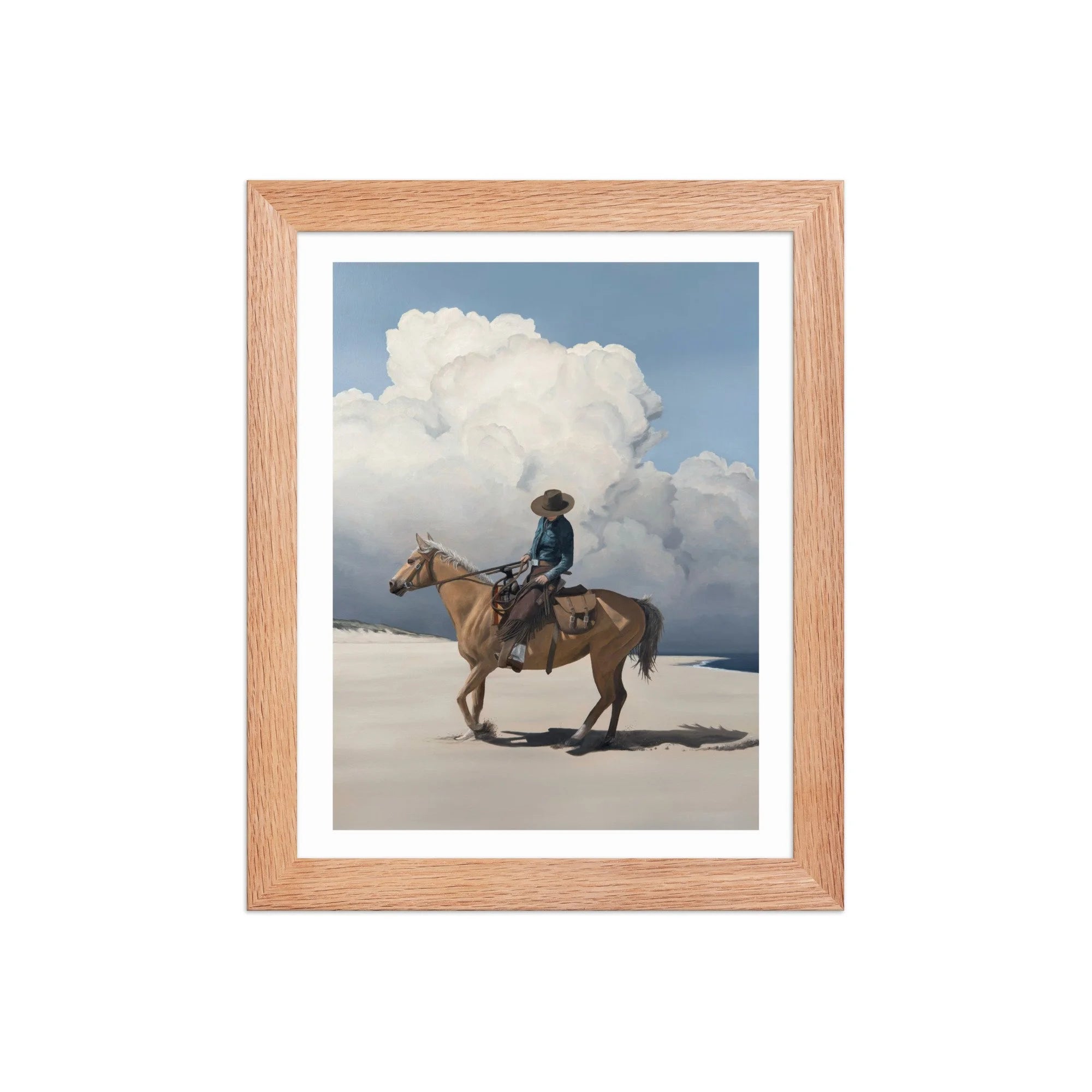 Storm Over The Back Shore Framed Paper Print