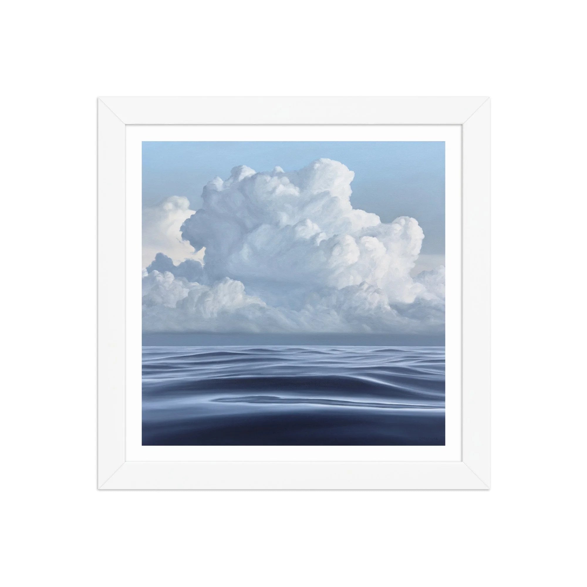 Cloudy Morning Framed Paper Print