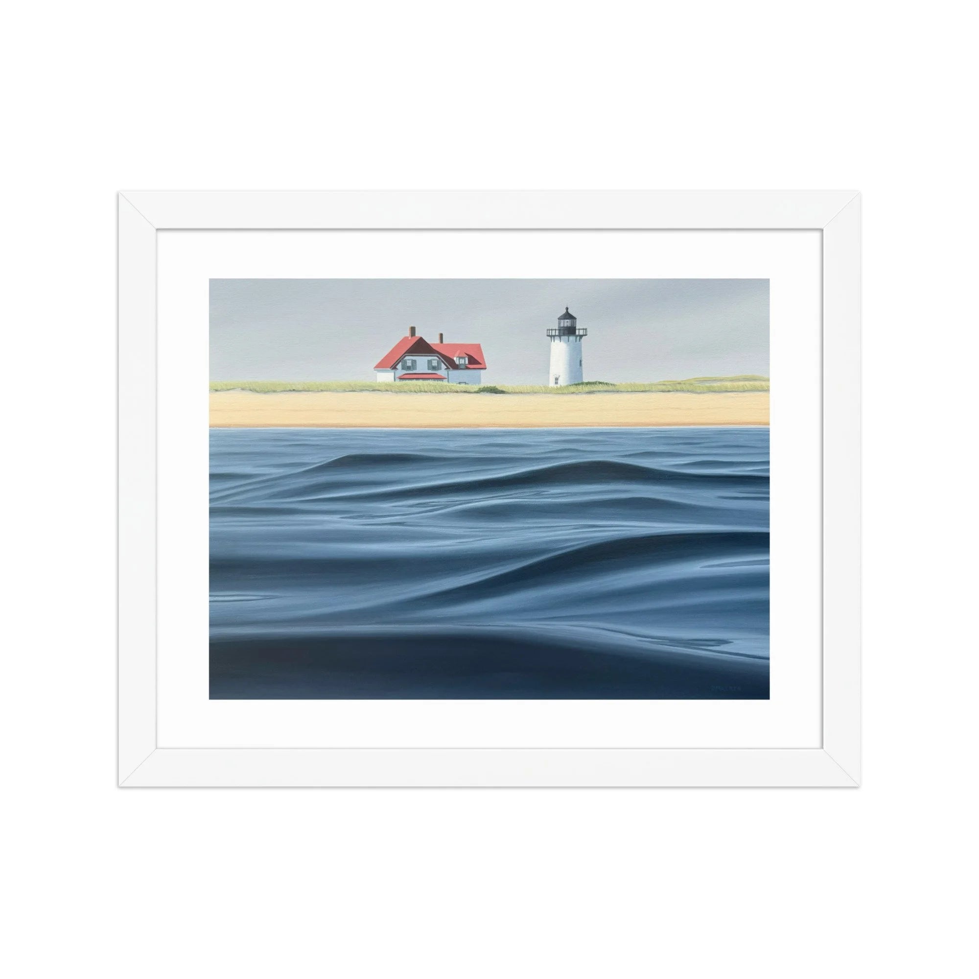 Race Point Waves Framed Paper Print