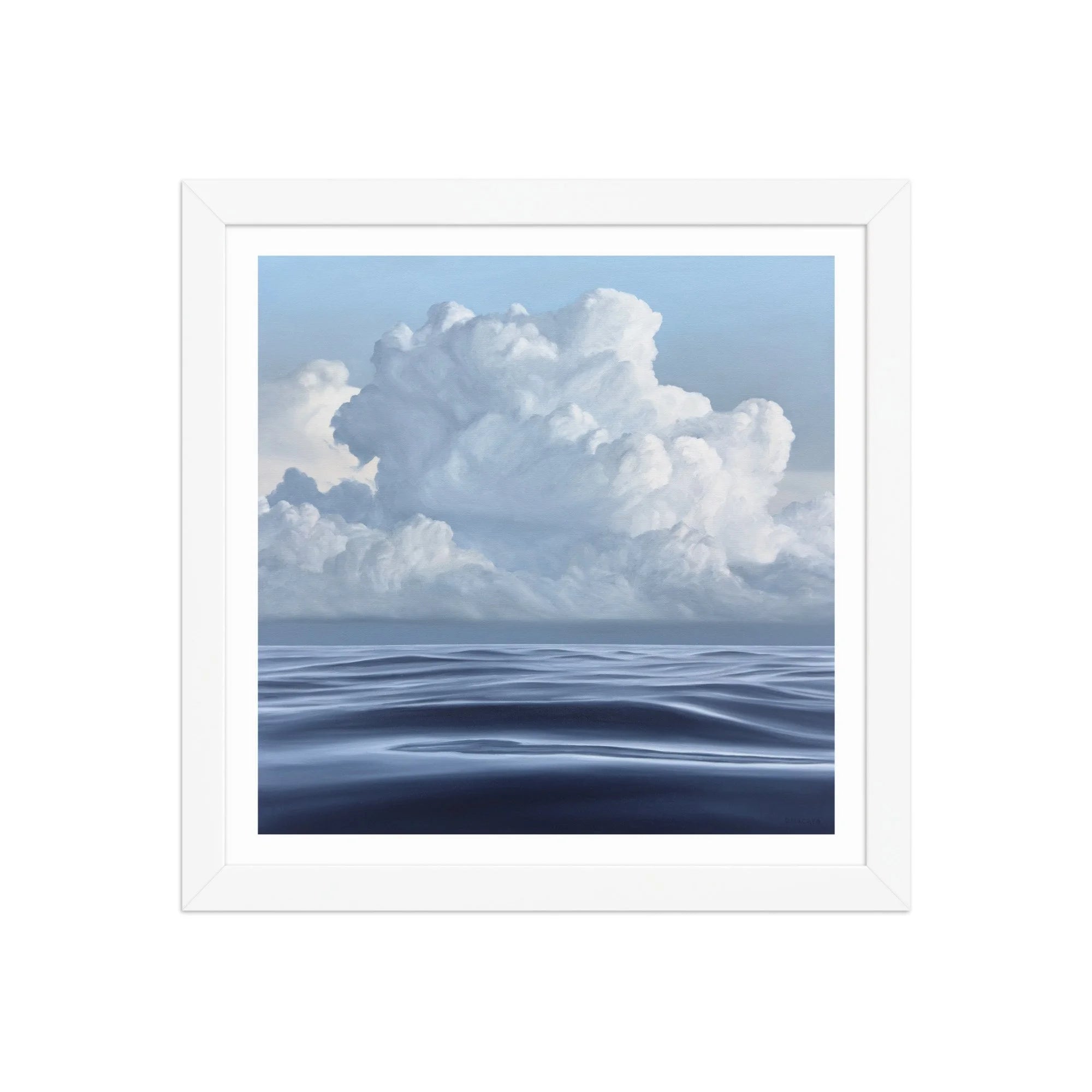 Cloudy Morning Framed Paper Print