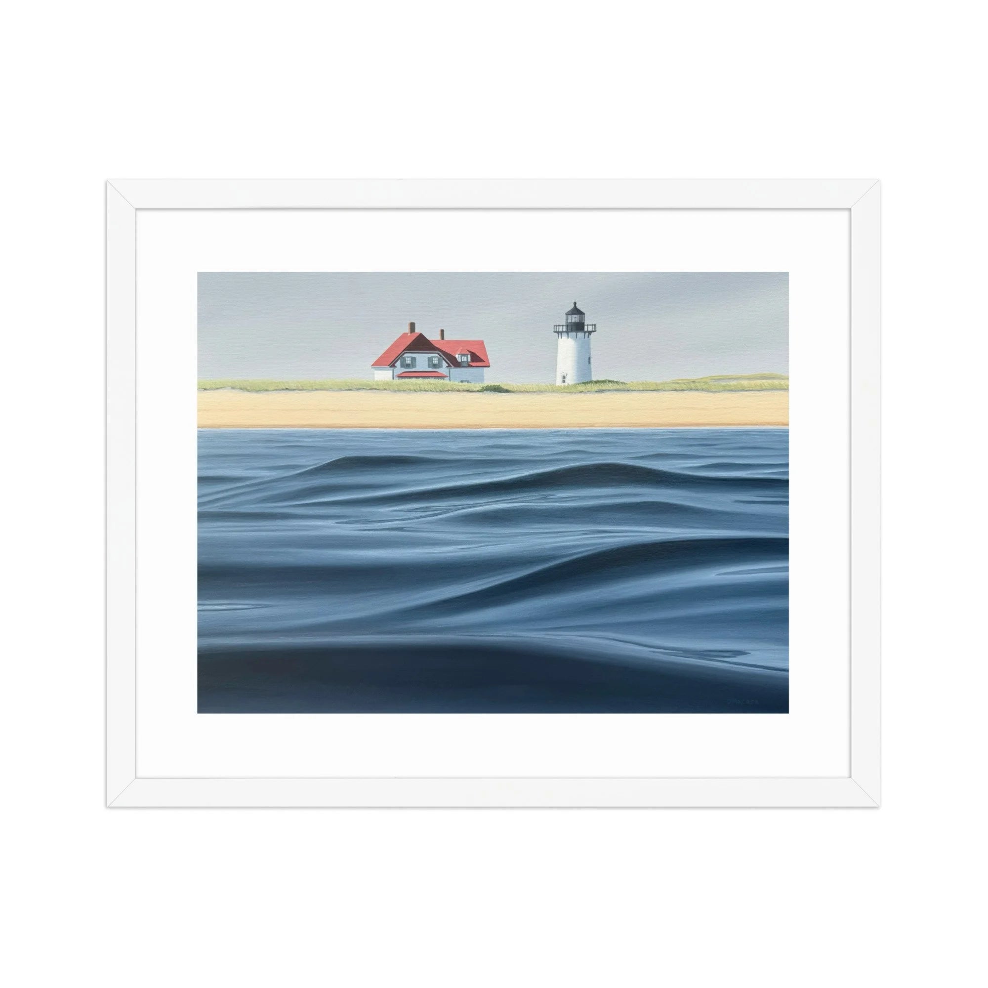 Race Point Waves Framed Paper Print