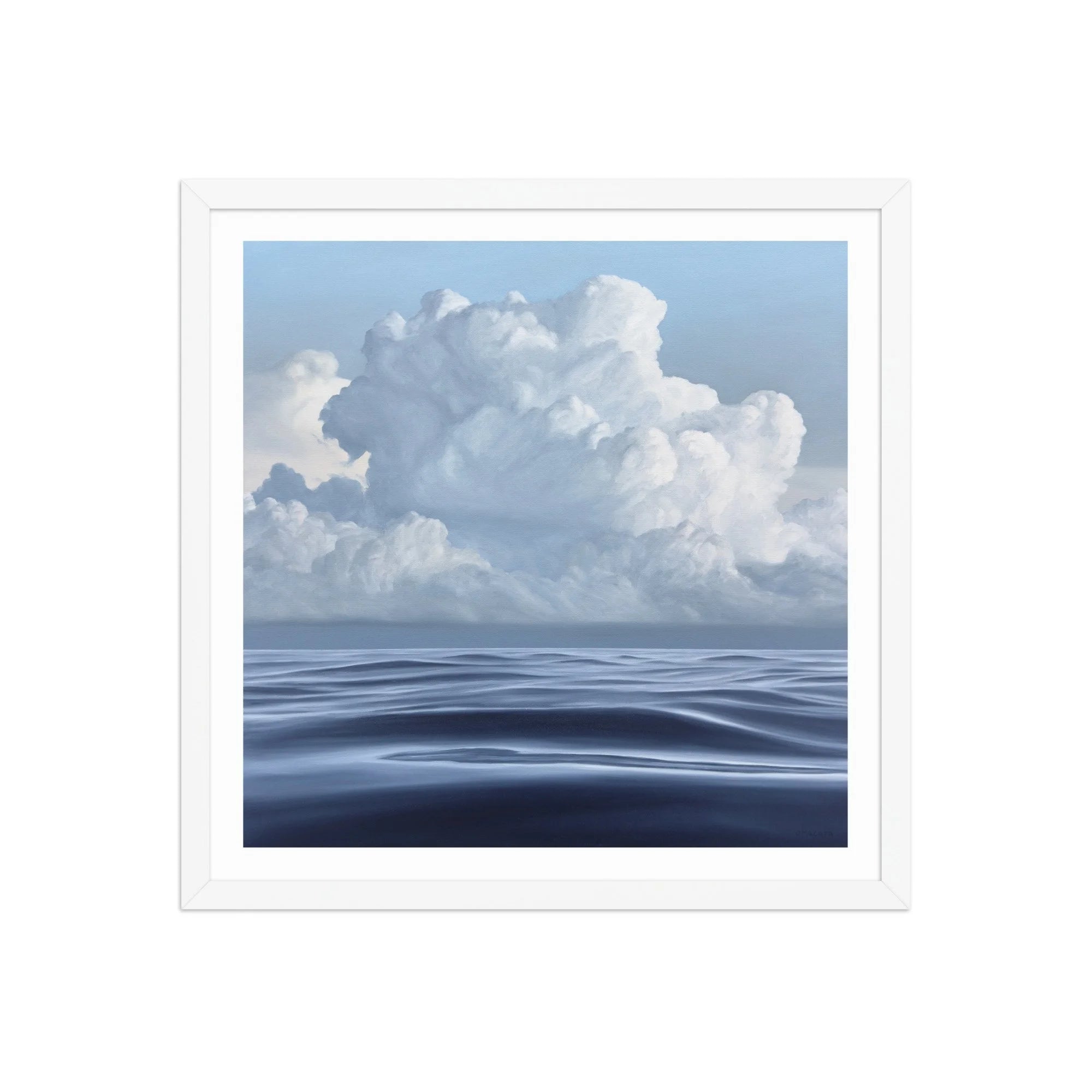 Cloudy Morning Framed Paper Print