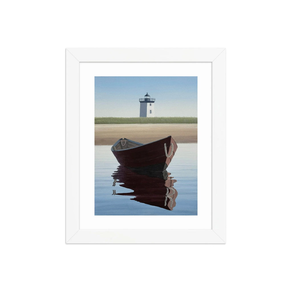Red Dory Framed Paper Print