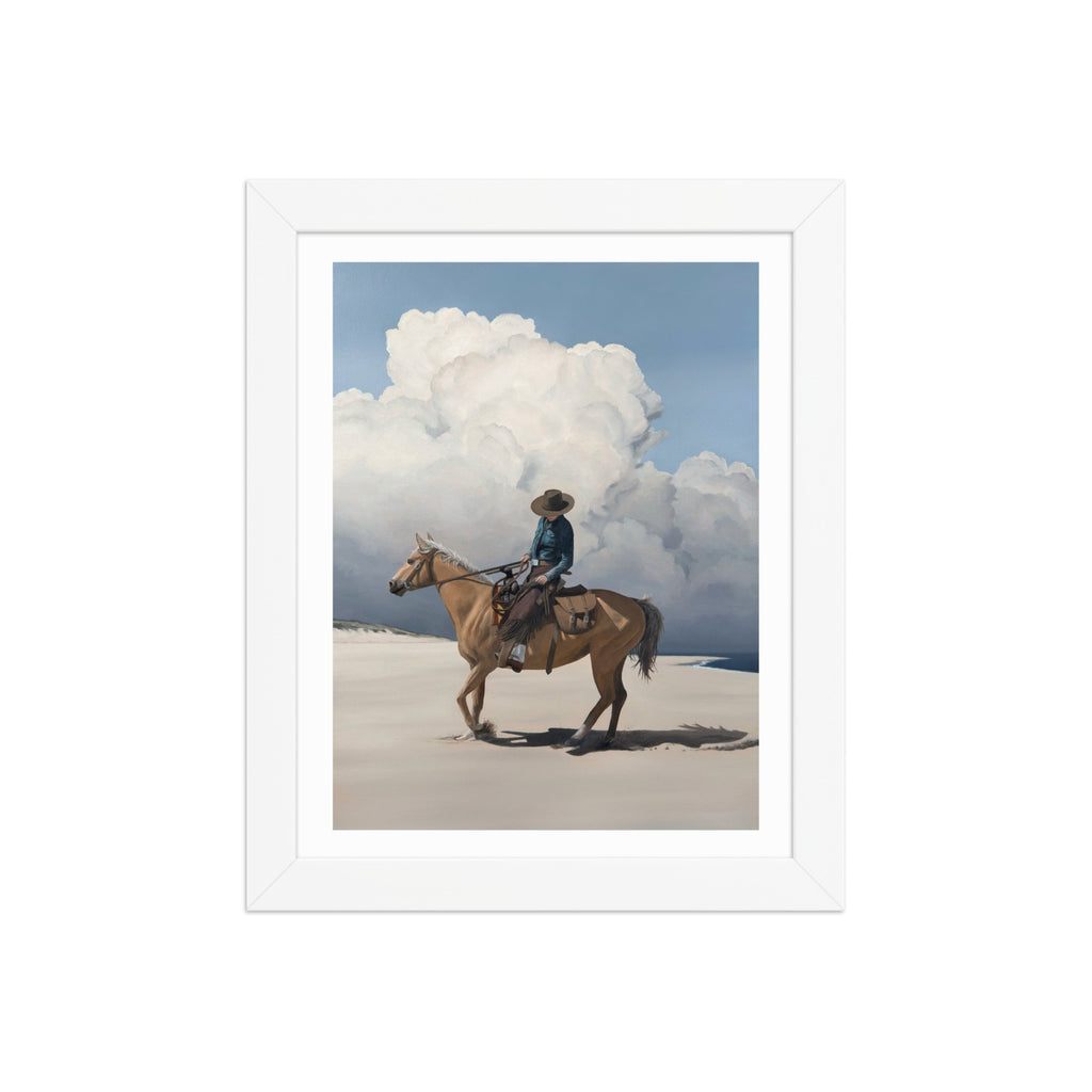 Storm Over The Back Shore Framed Paper Print
