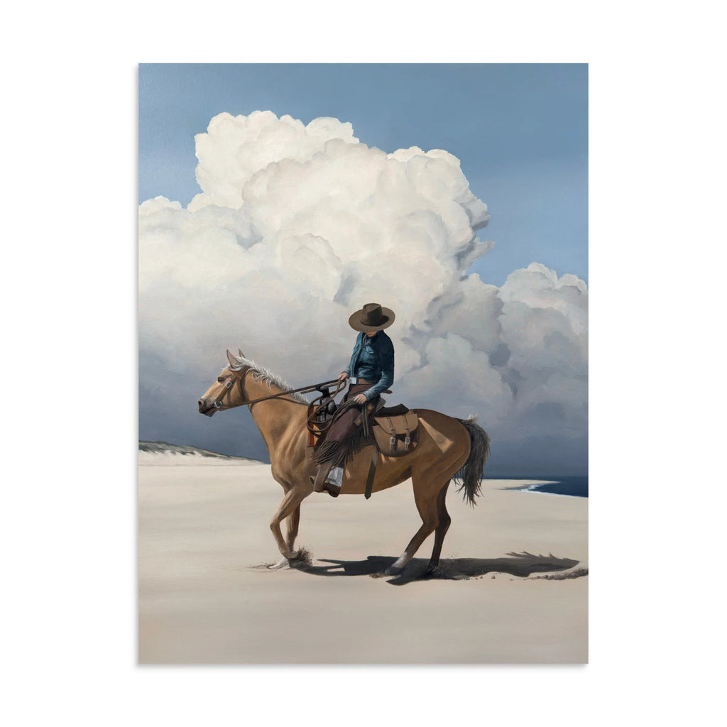 Storm Over The Back Shore Paper Print