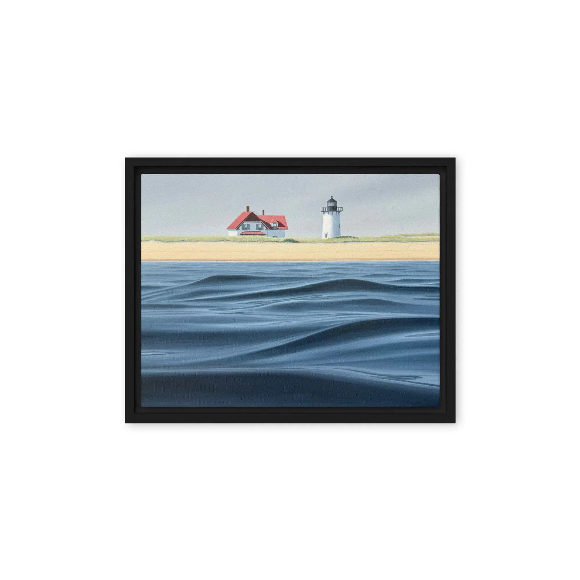 Race Point Waves Framed Canvas Print