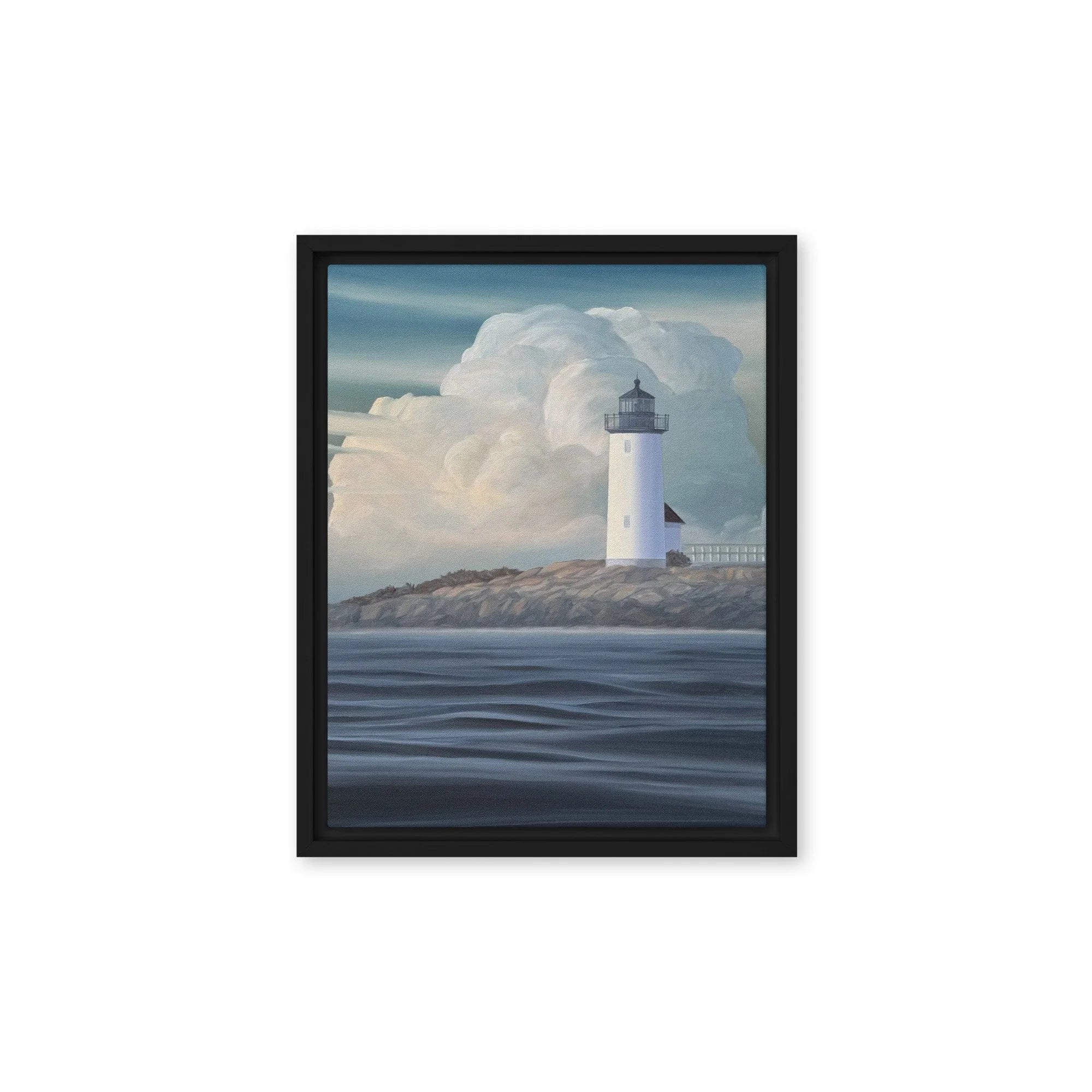 Annisquam Light Framed Canvas Print
