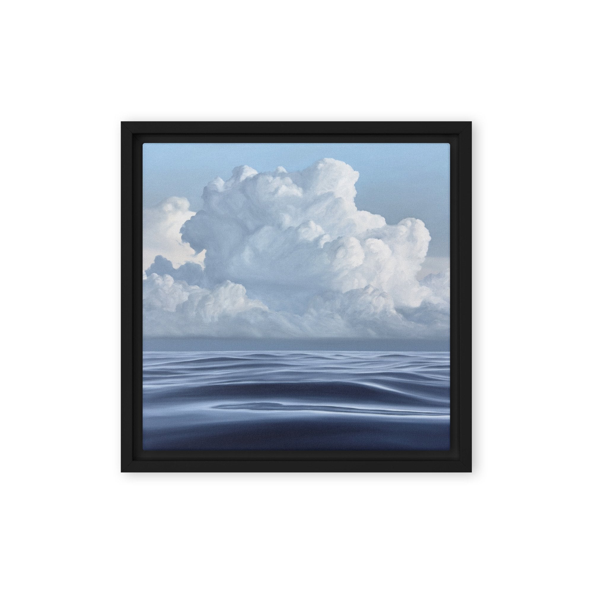Cloudy Morning Framed Canvas Print