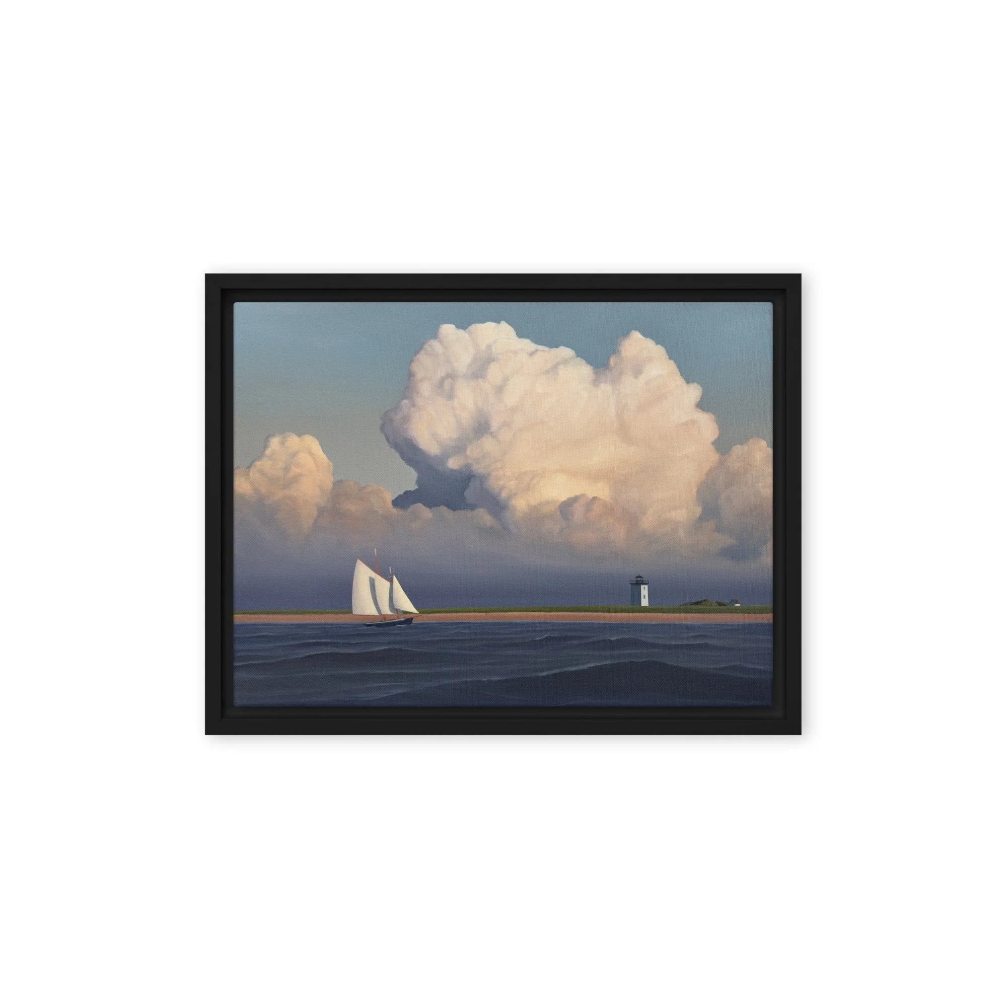 Hindu at Long Point Framed Canvas Print
