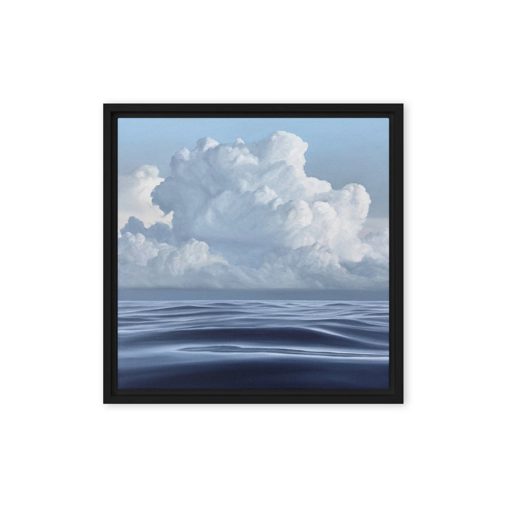 Cloudy Morning Framed Canvas Print