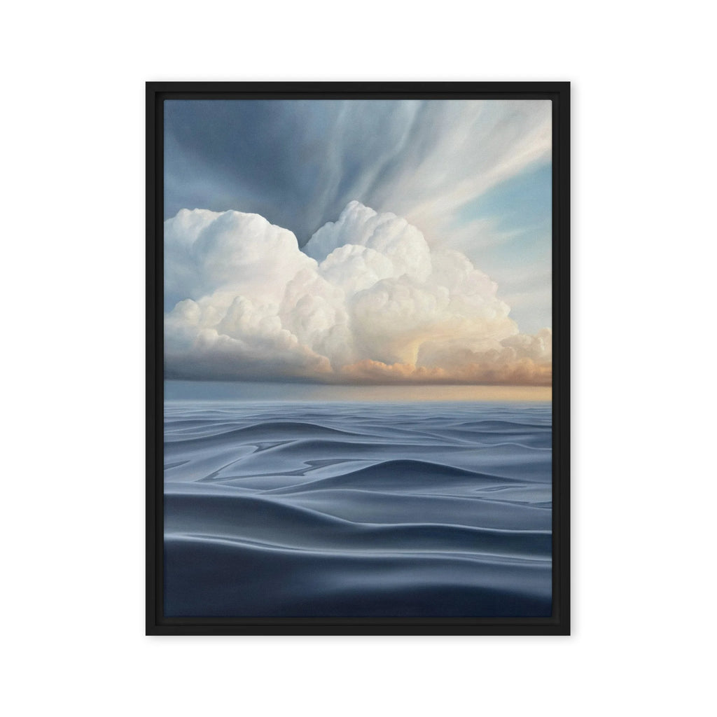 Summer Clouds Framed Canvas Print