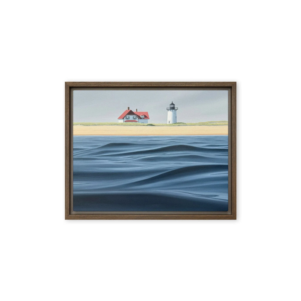 Race Point Waves Framed Canvas Print