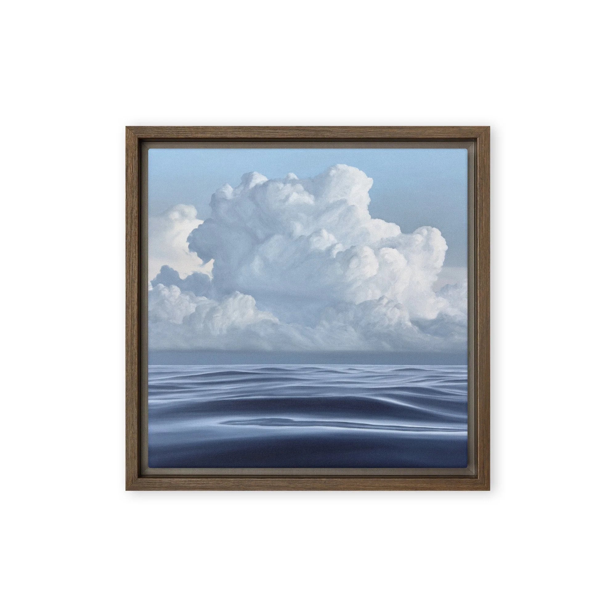 Cloudy Morning Framed Canvas Print