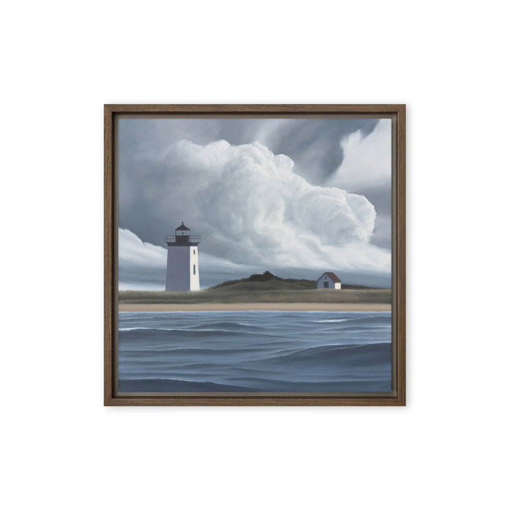 Storm at Long Point Framed Canvas Print