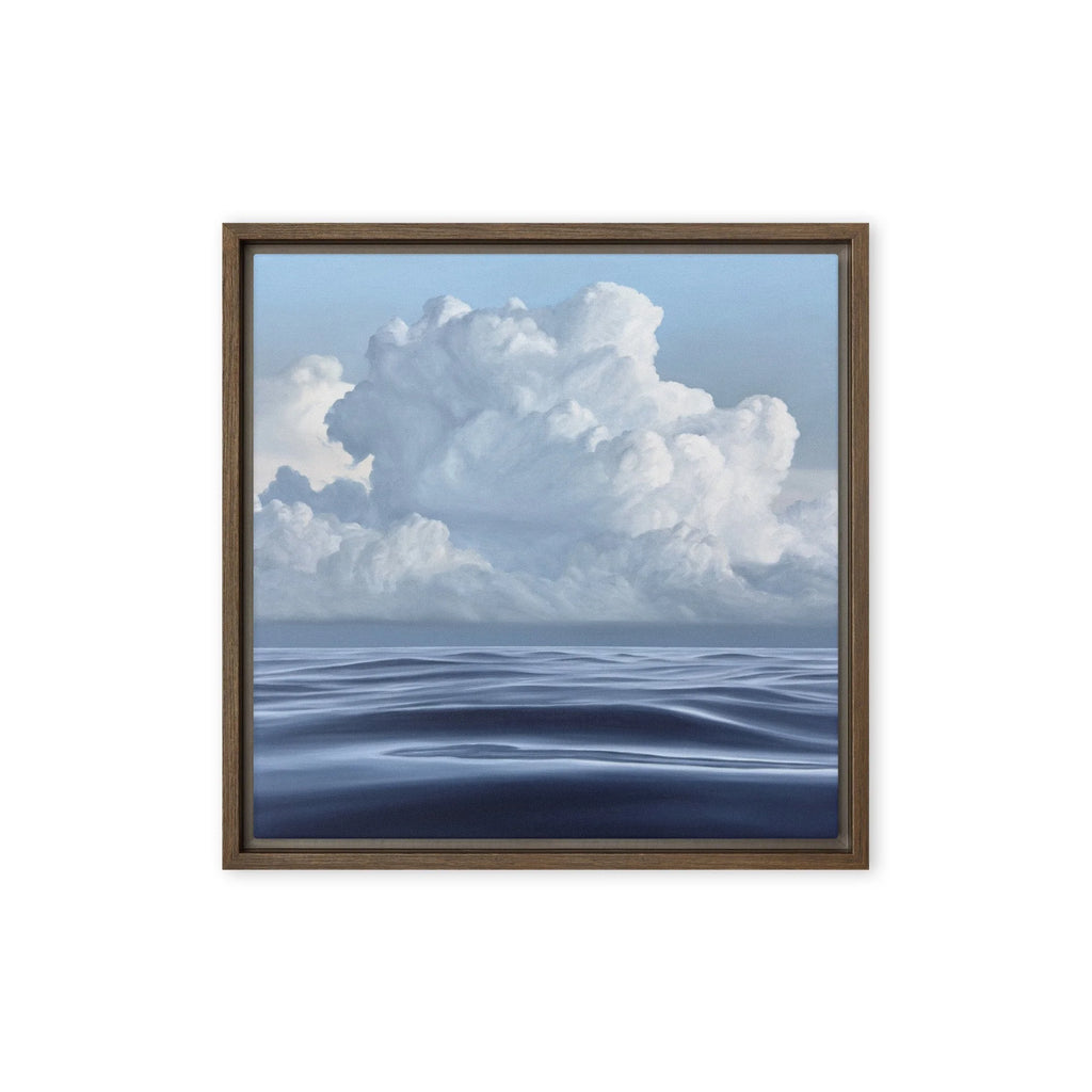 Cloudy Morning Framed Canvas Print