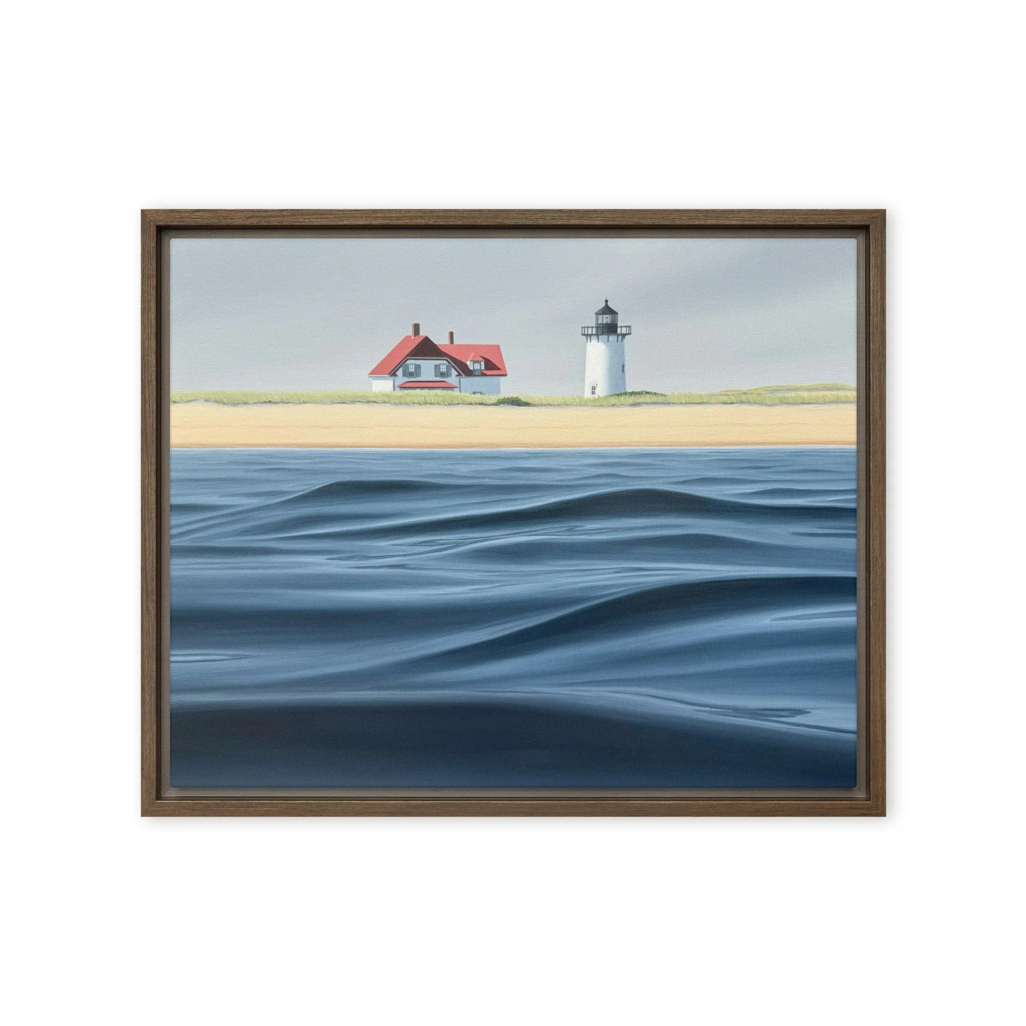 Race Point Waves Framed Canvas Print