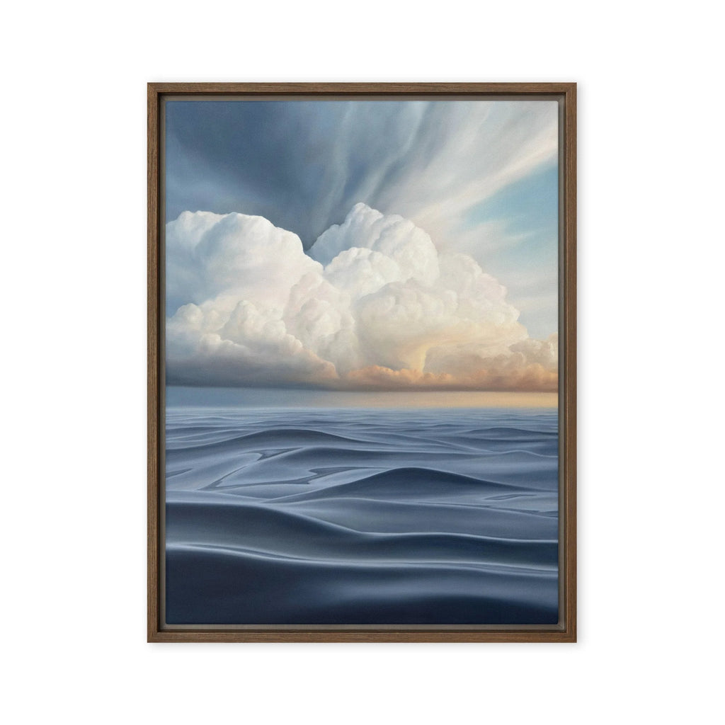 Summer Clouds Framed Canvas Print
