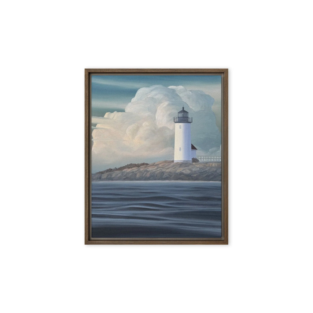 Annisquam Light Framed Canvas Print