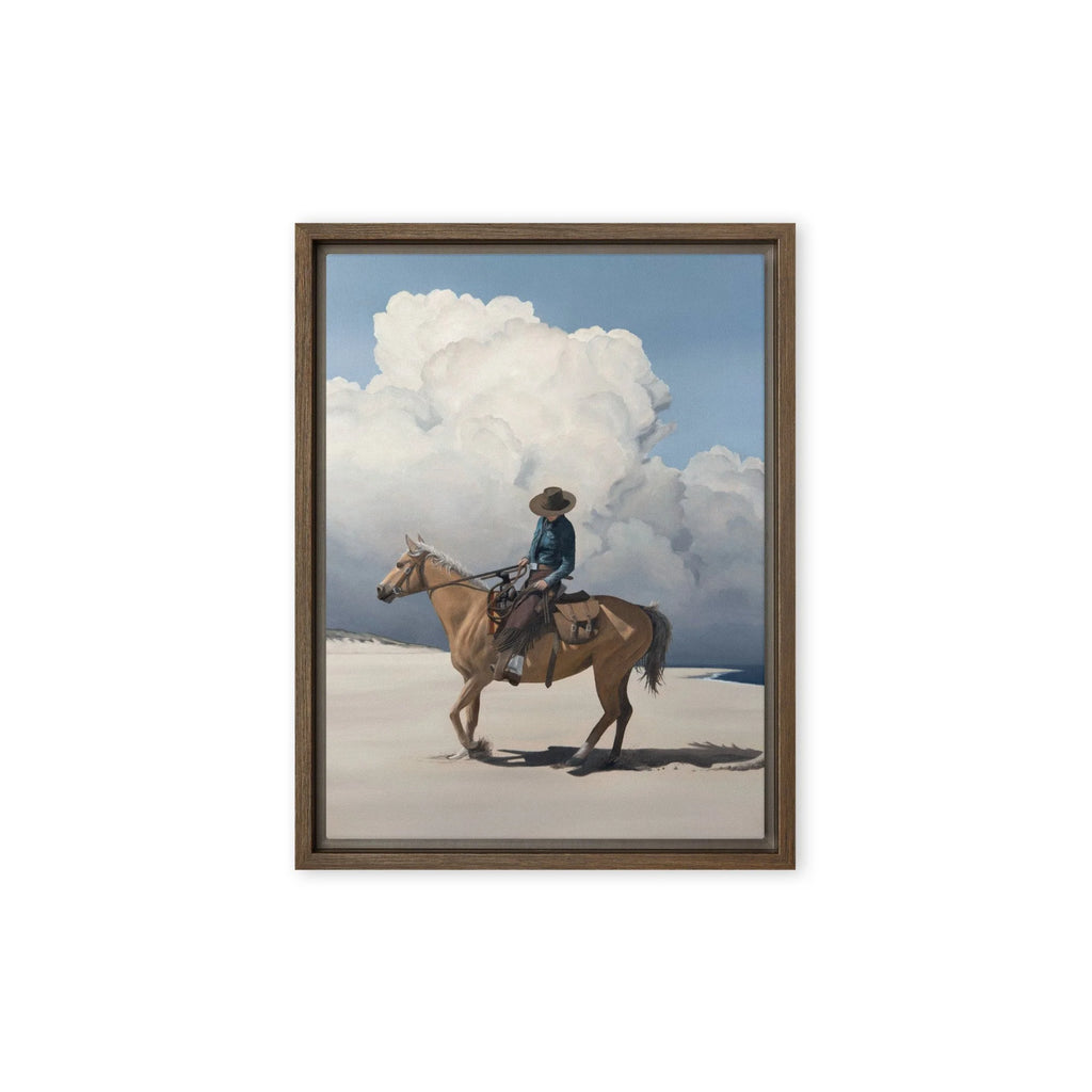 Storm Over The Back Shore Framed Canvas Print