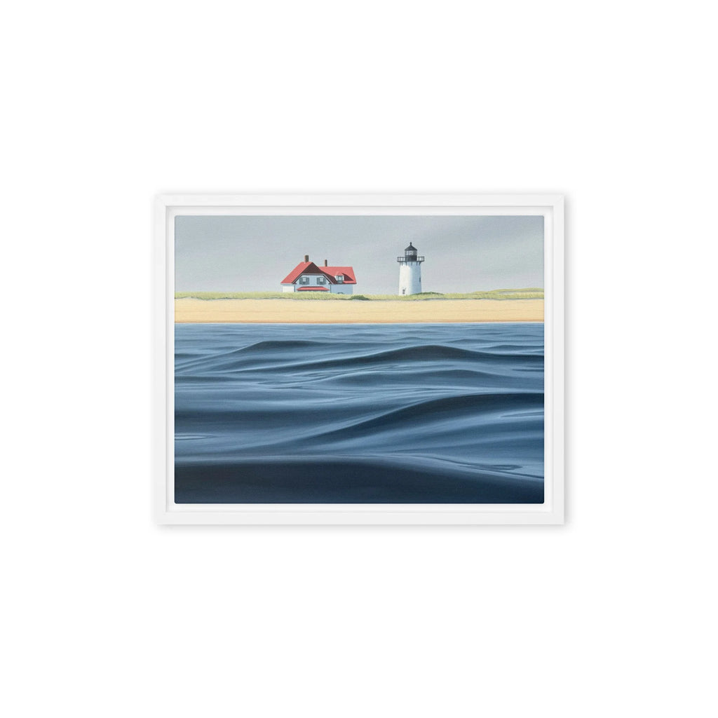 Race Point Waves Framed Canvas Print