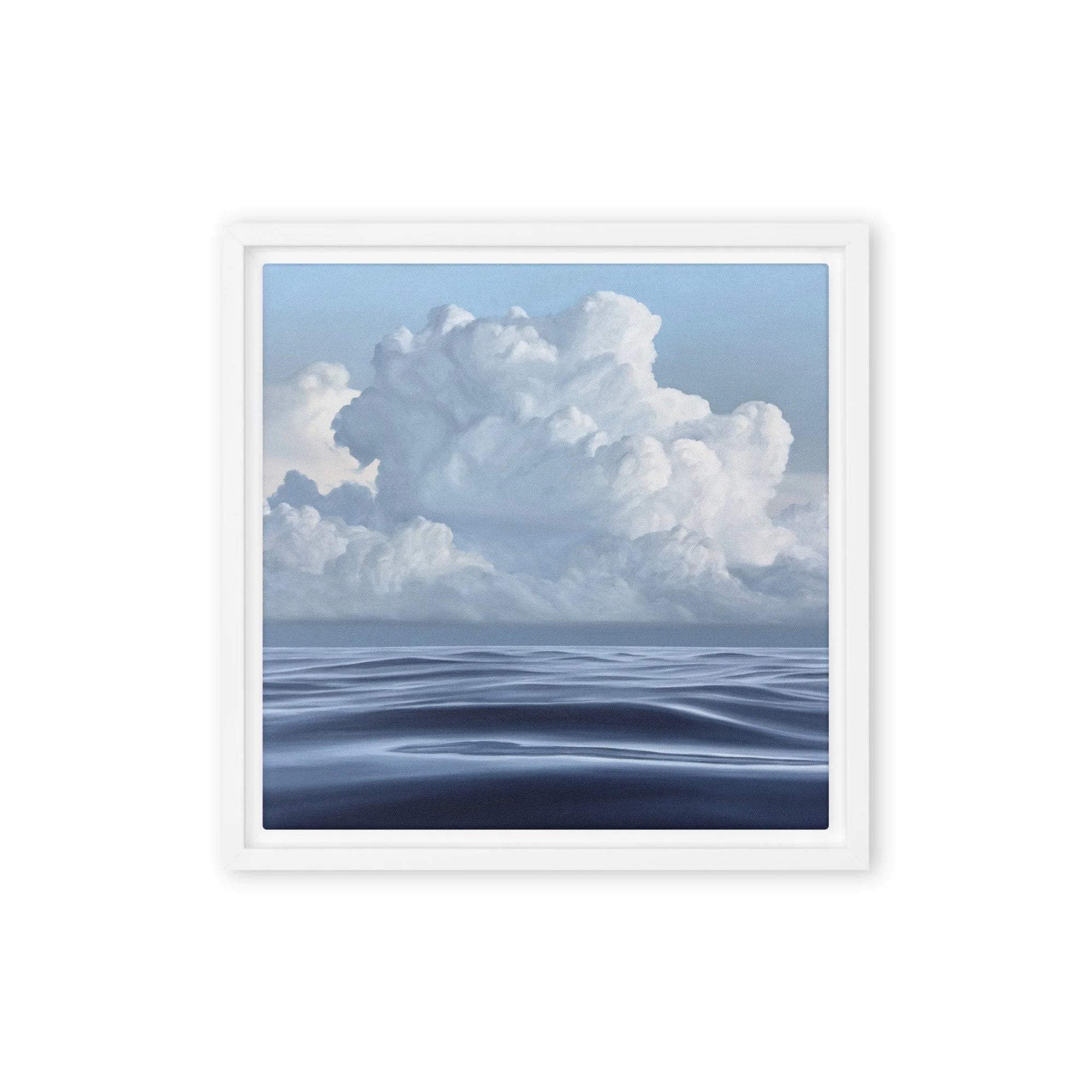 Cloudy Morning Framed Canvas Print