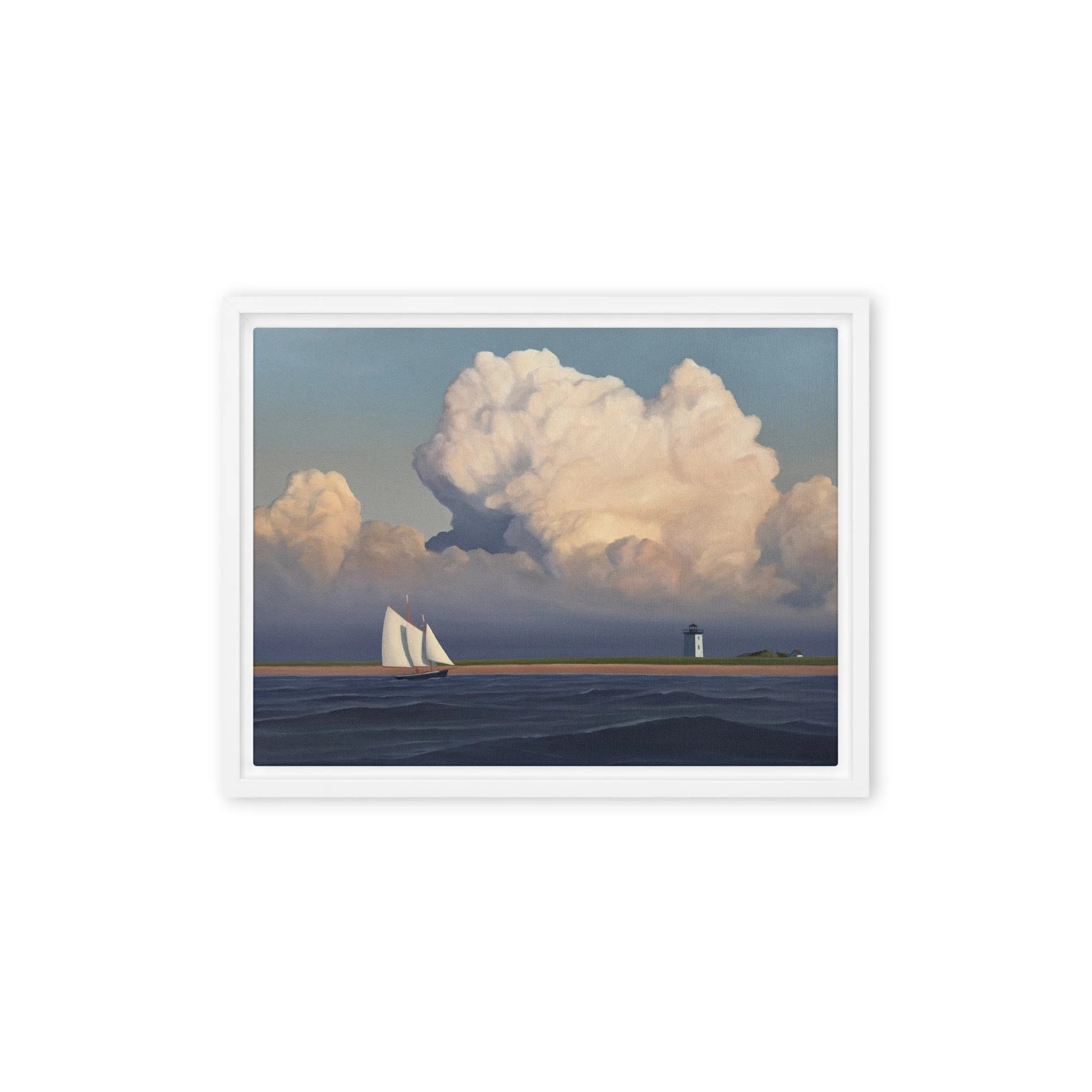 Hindu at Long Point Framed Canvas Print