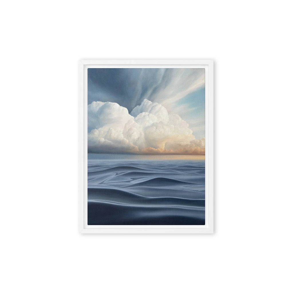 Summer Clouds Framed Canvas Print