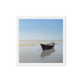 Dory at Low Tide Framed Canvas Print